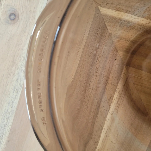 Vintage Pyrex Corning Amber  Clear number 20 1.5 L round casserole w lid NY USA - Picture 4 of 6